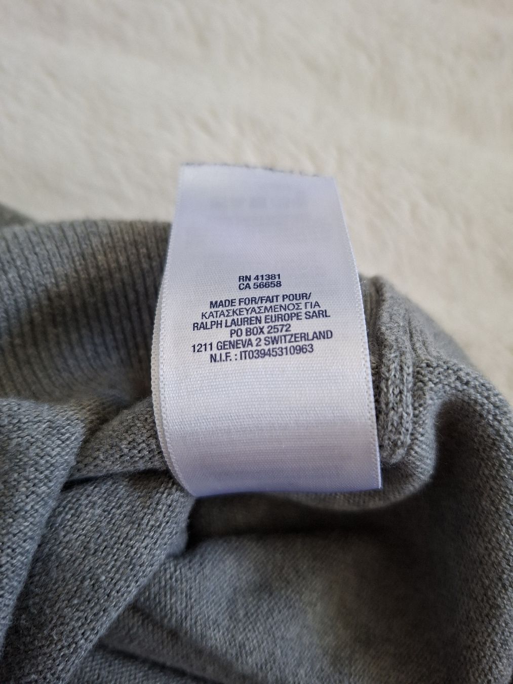 Ralph Lauren Maglioni & Felpe: Pull V Gris Polo Ralph Lauren Avec Écussons Taille xs – Usato da Renens VD venduto da ser_j2fn 7