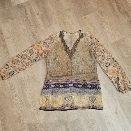 Tunika mit Perlenstickerei, Gr. S, Top Zustand