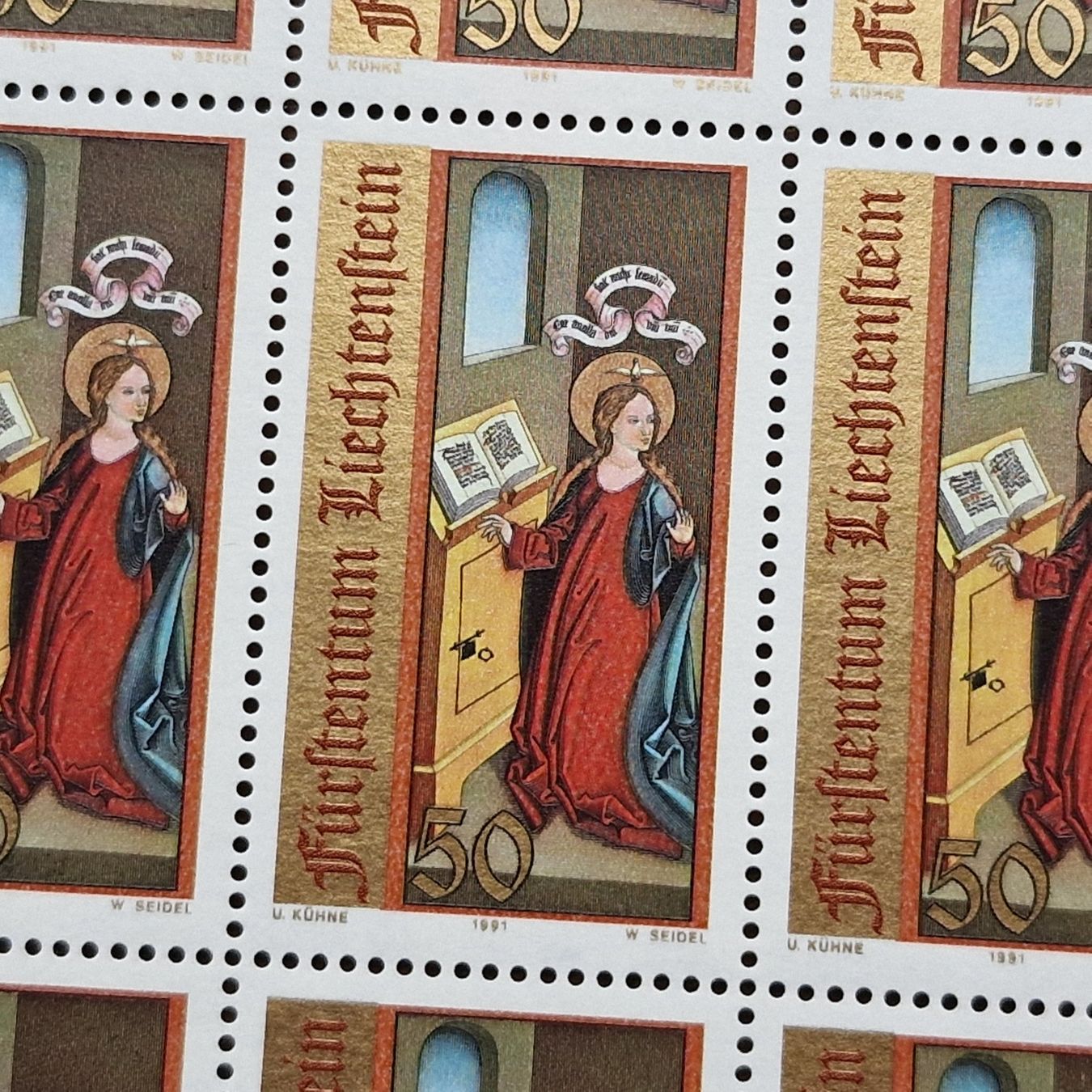 Tutti i francobolli: FL 1991 Serie Bogen "Weihnachten" postfrisch – Nuovo (secondo la descrizione) da Aesch LU venduto da briefmarken.uray 4