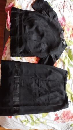 Elegante Rock/ Oberteil combi, Gr. 40 schwarz - Top Zustand