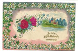Samt- und Seiden-Applikation - Herzlichen Glückwunsch - 1903