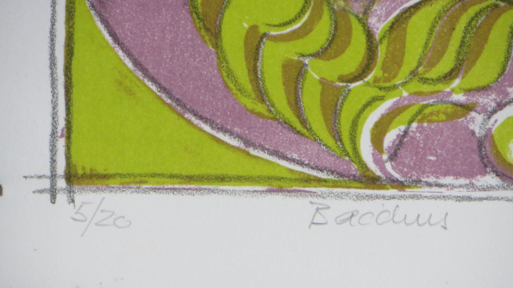Grafica & Litografie: Originallitho Kleinauflage 5/20: "Bacchus" signiert, gerahmt – Usato da Allschwil venduto da marketingprojects 2