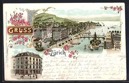 Litho Zürich, Geschäftshaus Jul. Brann