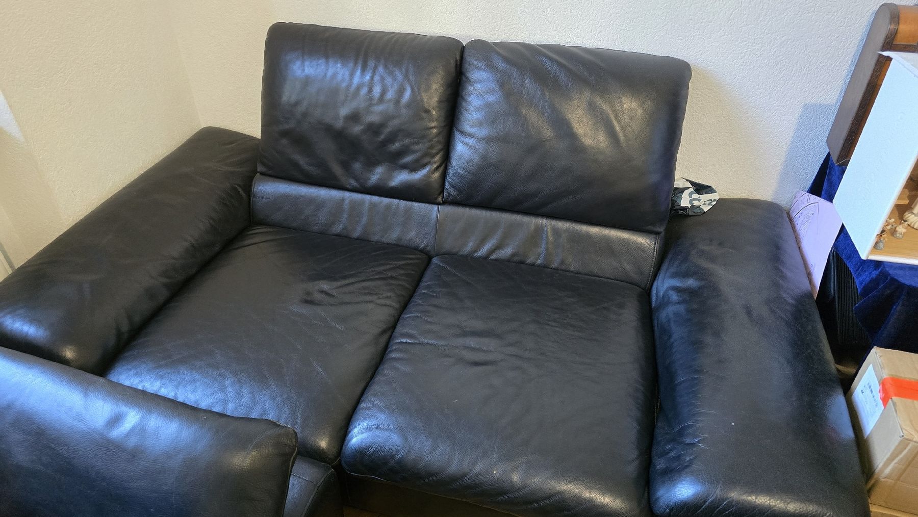 Sofas: 2 Ledersofa schwarz – D'occasion à Basel par gin_77cv 3