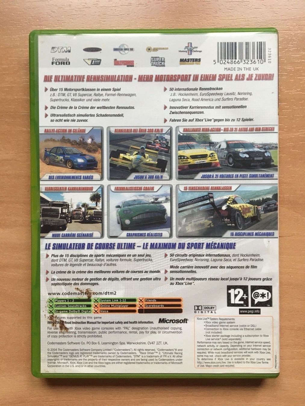 Microsoft Giochi: DTM Race Driver 2 (FR) - Xbox Classic – Usato da Soyhières venduto da Spartan117 1