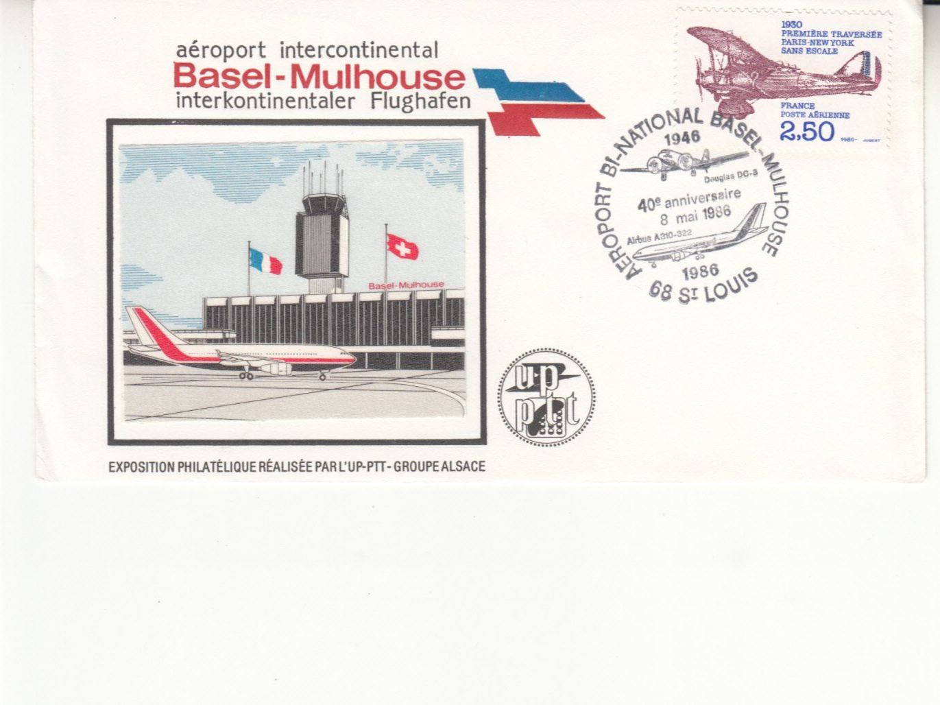 Tutti i francobolli: Aéroport Basel-Mulhouse 40 Jahre – Usato da Bürglen TG venduto da StampGraf