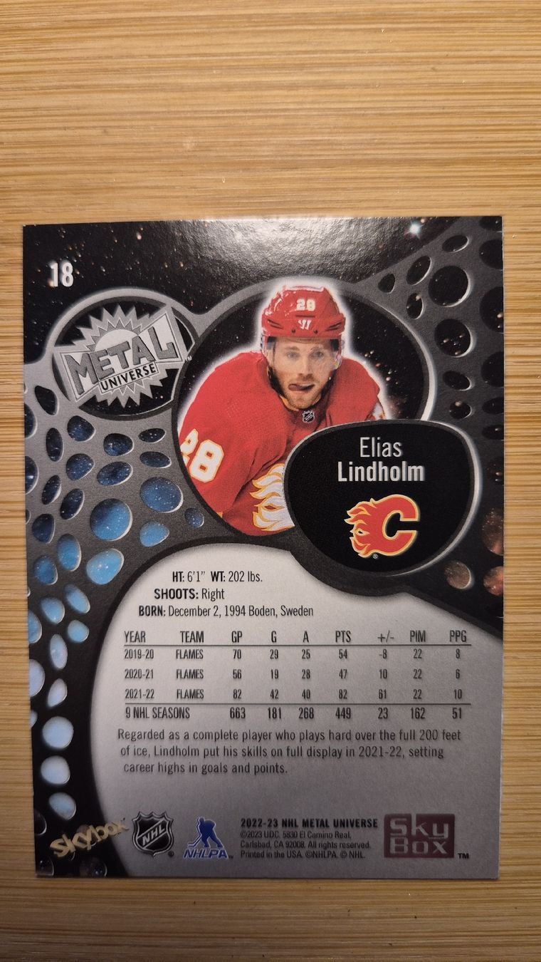 NHL Cartes à collectionner: NHL Calgary Flames Elias Lindholm – D'occasion à Bellach par paedu-1980 1