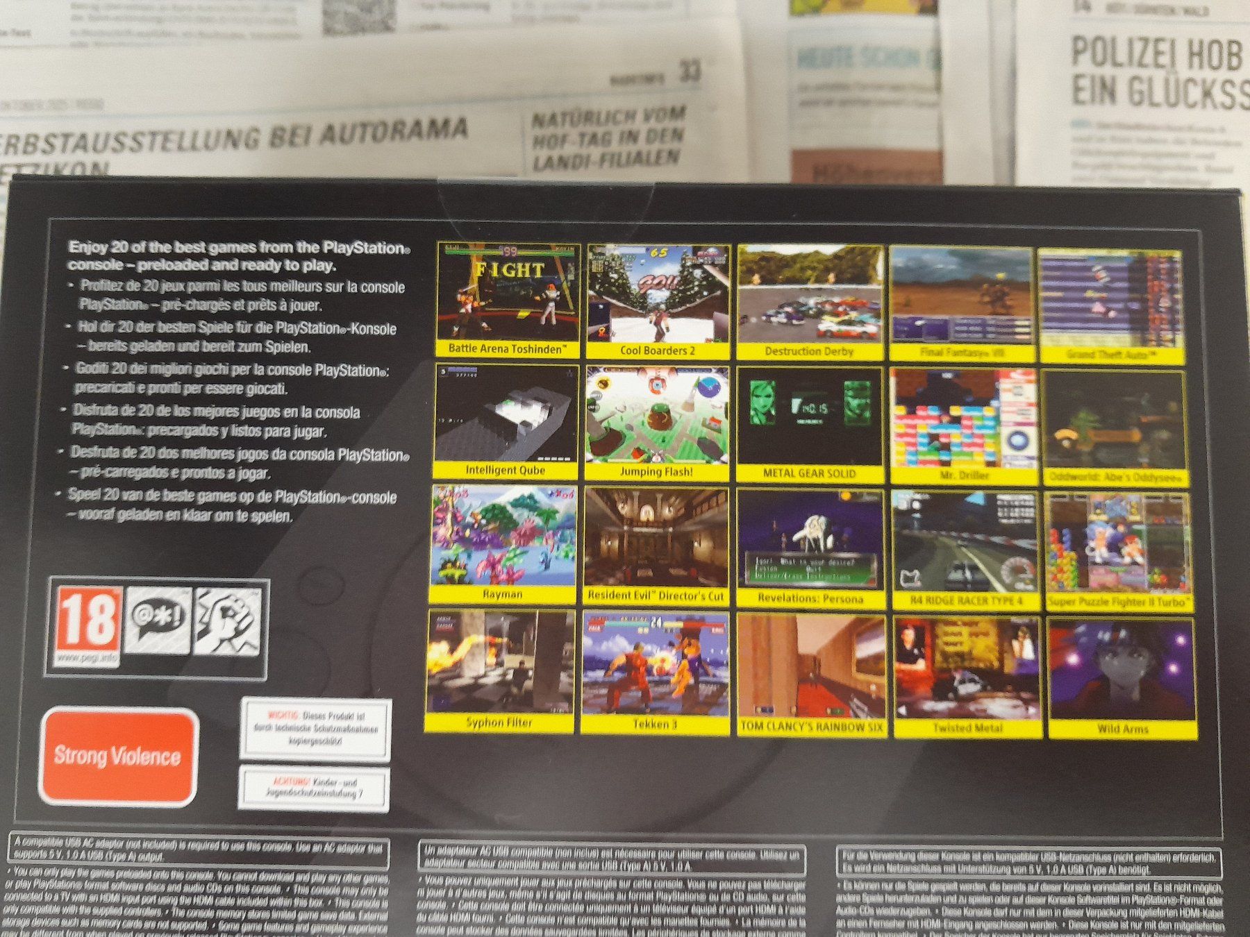 Sony Console: Sony PlayStation Classic mit 20 Spielen – Nuovo e nell'imballaggio originale da Rüti ZH venduto da Alemanni 6