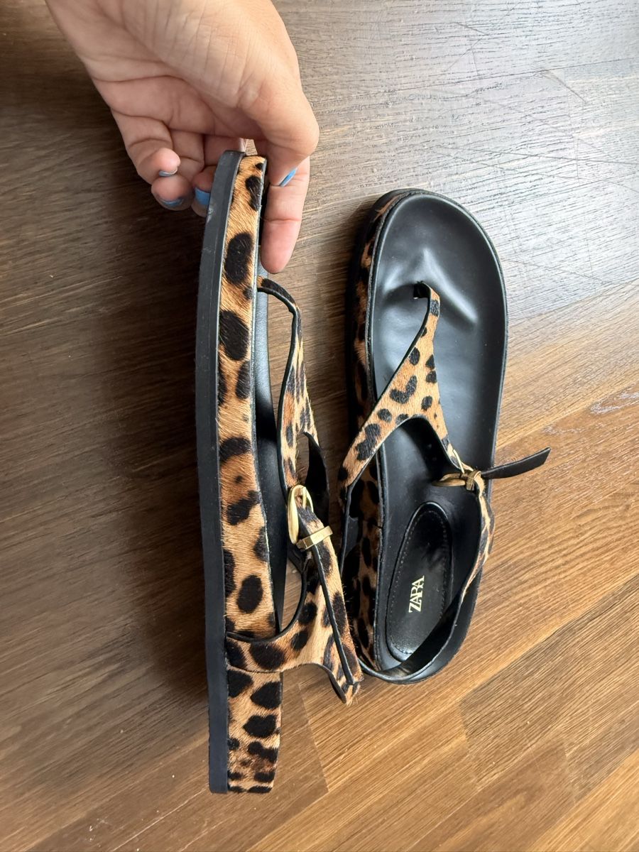 Zara Scarpe da donna: Zara size EU 38 leopard print thong sandals  – Nuovo (secondo la descrizione) da Uerikon venduto da kpr_t5k2 2