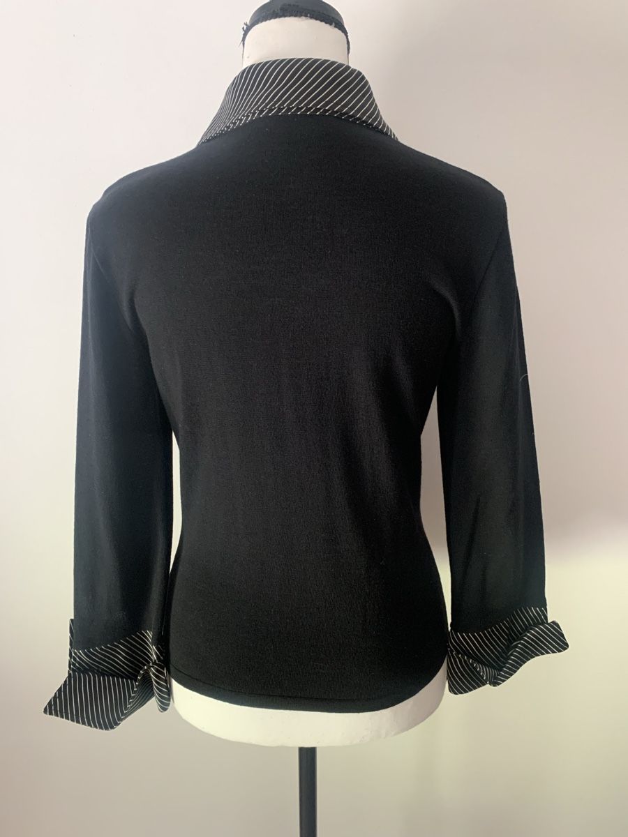 Bally Maglioni & Felpe: BALLY Blusenshirt/Pullover Gr. 36 schwarz, Shirt Wolle – Nuovo (secondo la descrizione) da Regensdorf venduto da secondchancefashion 2