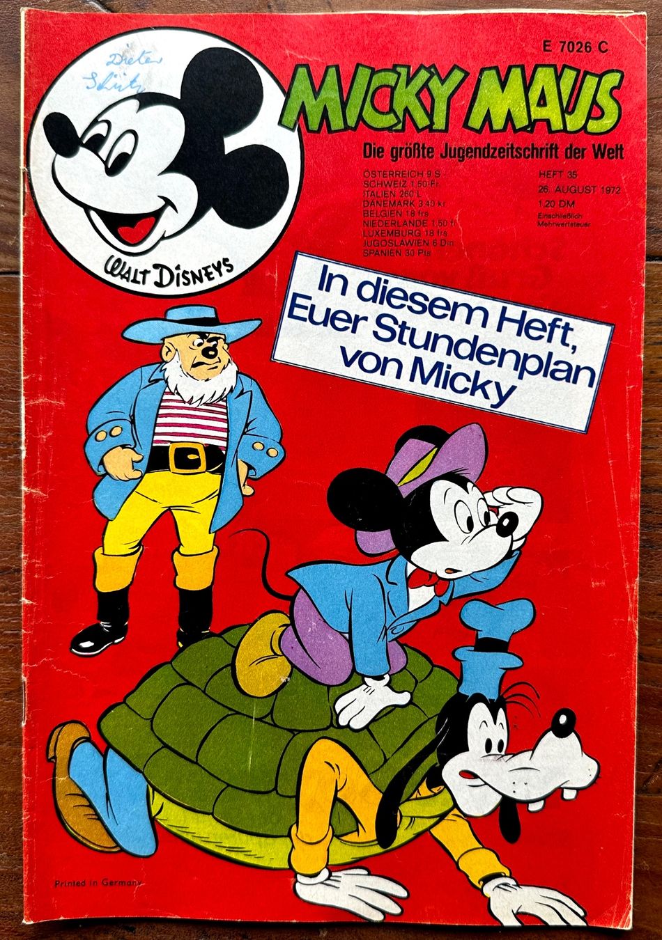 Fumetti: Micky Maus Nr. 35   26.8.1972, hunderte Comics ab 1.- – Usato da Seltisberg venduto da quadartswiss