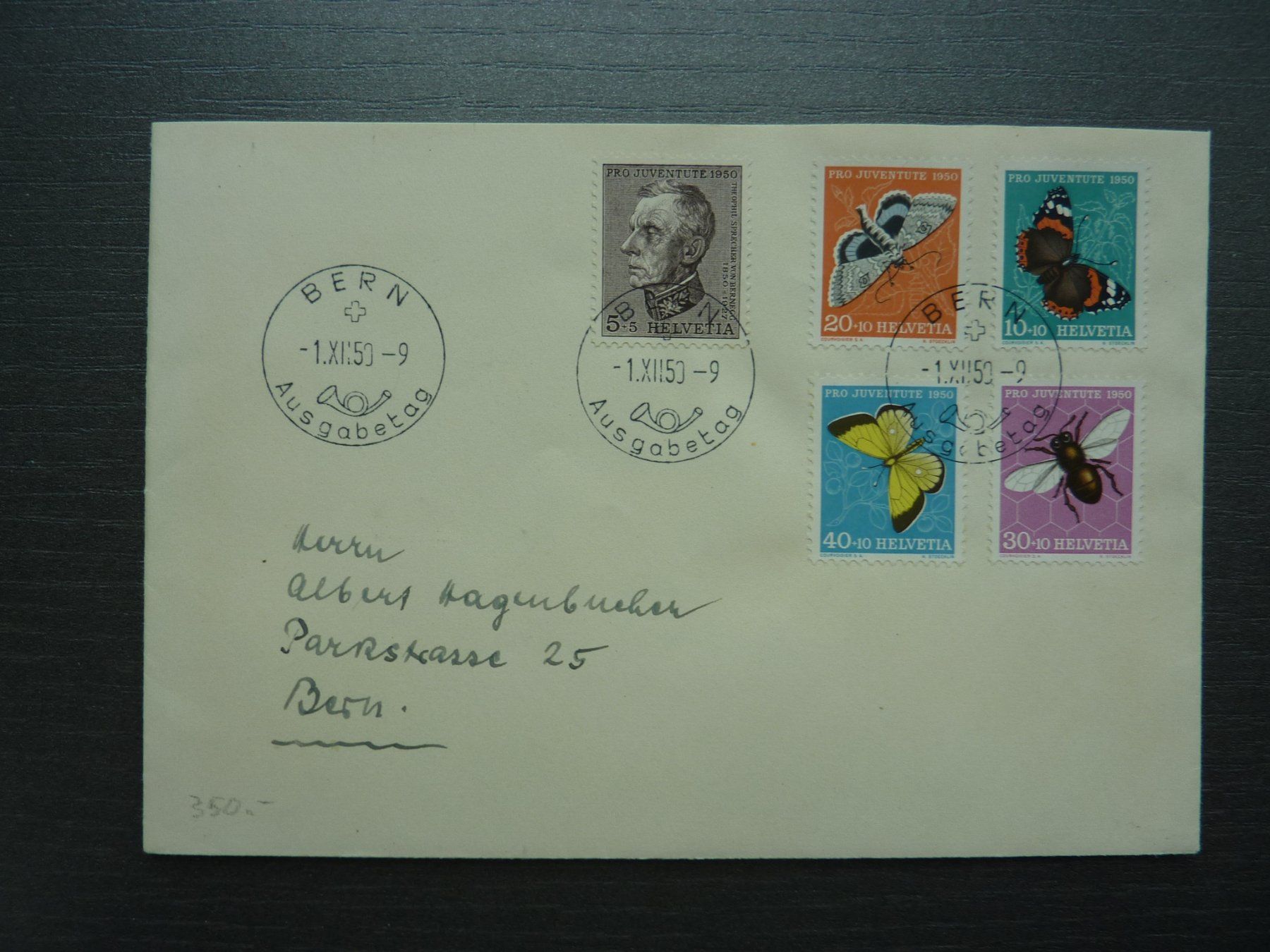 Tutti i francobolli: 1950  FDC  "Pro Juventute"  Fr. 70.-- /  SBK 350.-- – Usato da Zürich venduto da Aetna14