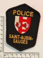 1 Polizei Abzeichen Police Saint-Aubin-Sauges, Kanton NE