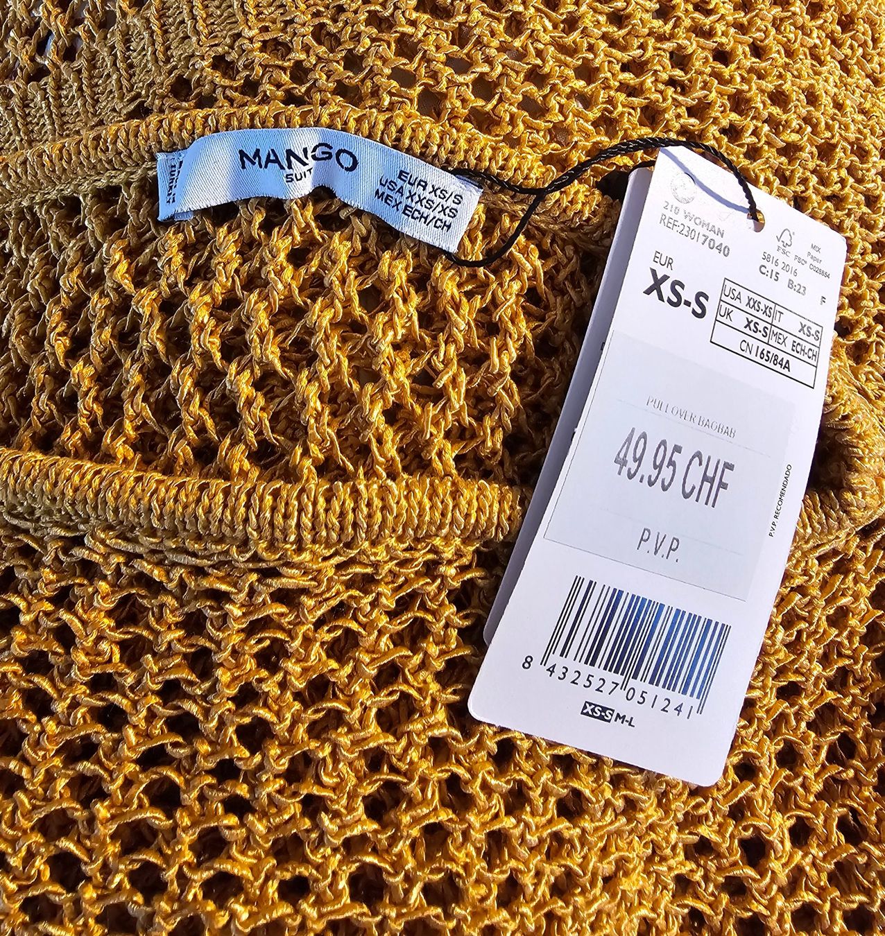 Mango Pullover & Sweatshirts: NEU MANGO Suit Häkel- Strick Pullover Gr. XS-S statt 50.00 – Neu und originalverpackt aus Füllinsdorf von Sunnebliemli7 2