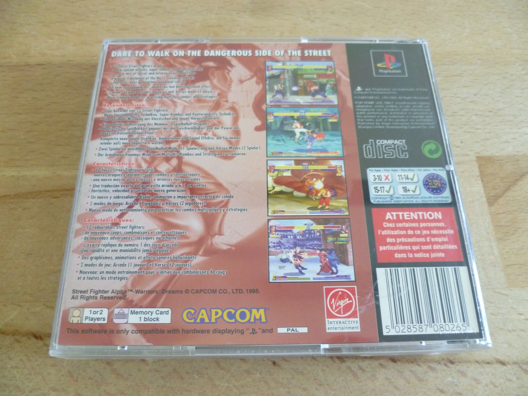 Sony Giochi: Street Fighter Alpha: Warriors Dream - Sony PS1 – Usato da Thalwil venduto da ranx 2