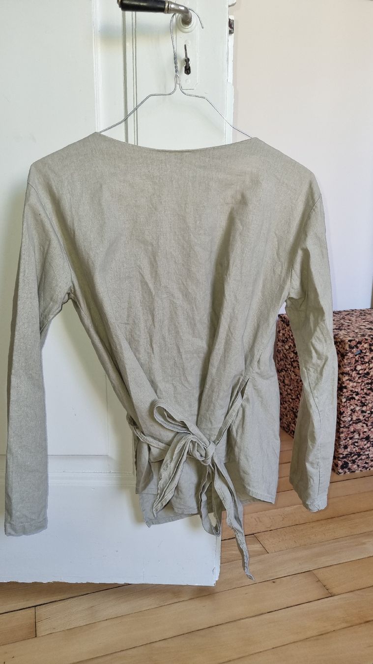 Kleiderpakete: Studio OSOI 2-Teiler Wickeloptik, Helles Olivebeige, Gr. M/L – Neu (gemäss Beschreibung) aus Zürich von fbmu 2