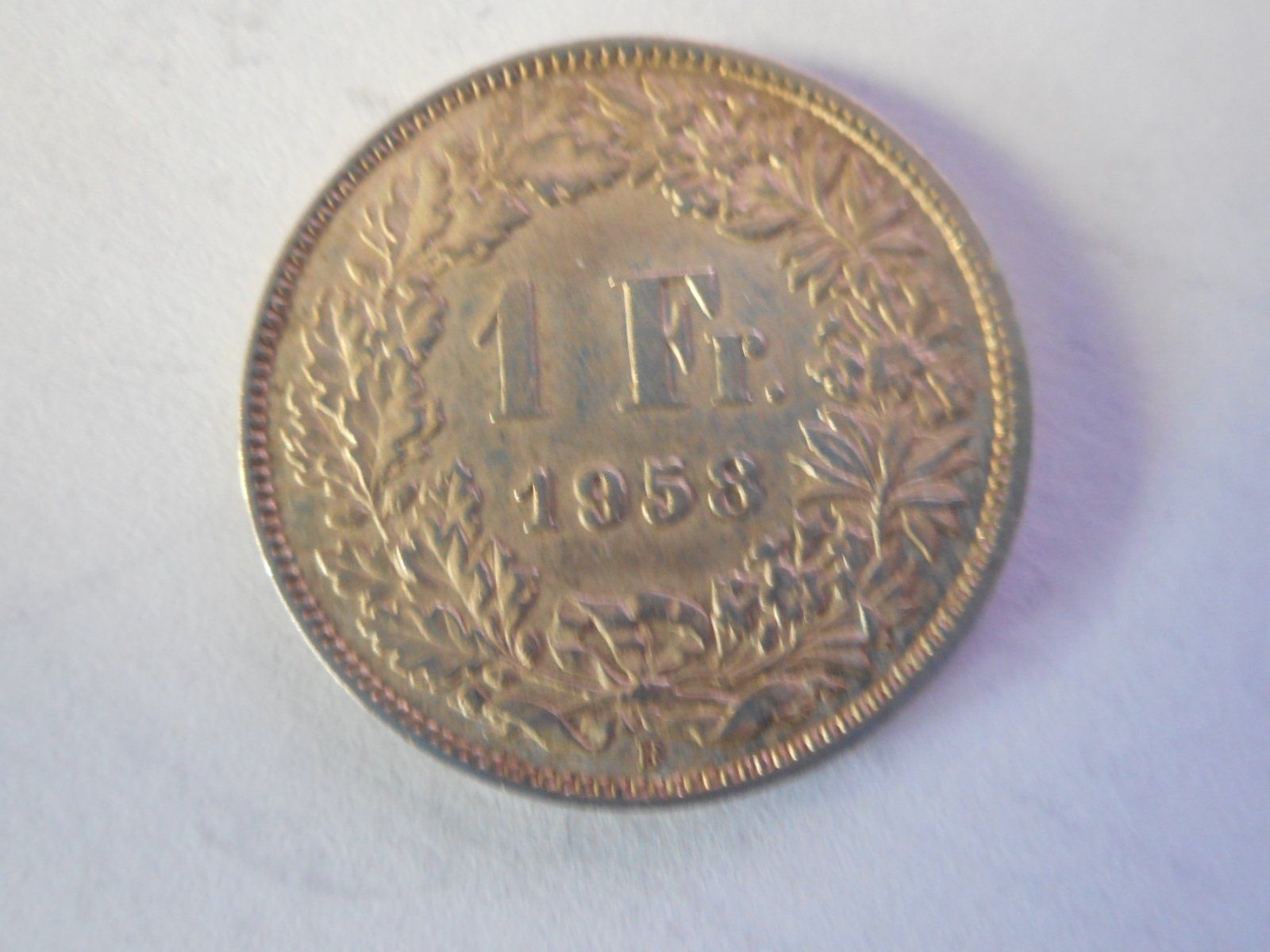 Alle Münzen: 1 Fr. 1958 silber – Gebraucht aus Kriegstetten von pizlad2010