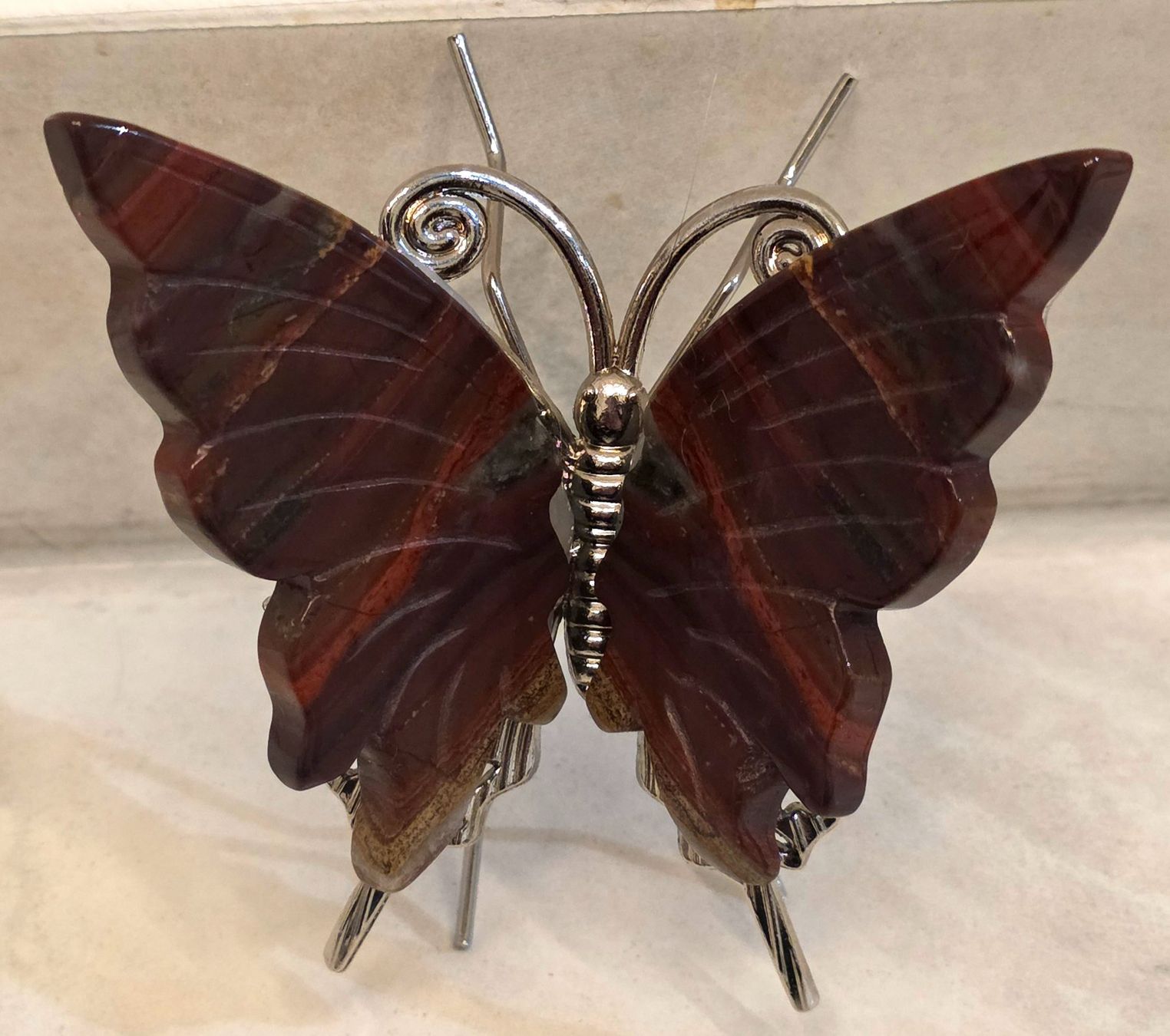 Minerali & Pietre curative: Iron Tigerauge Schmetterling – Nuovo e nell'imballaggio originale da Matzingen venduto da Shay_Crystalz