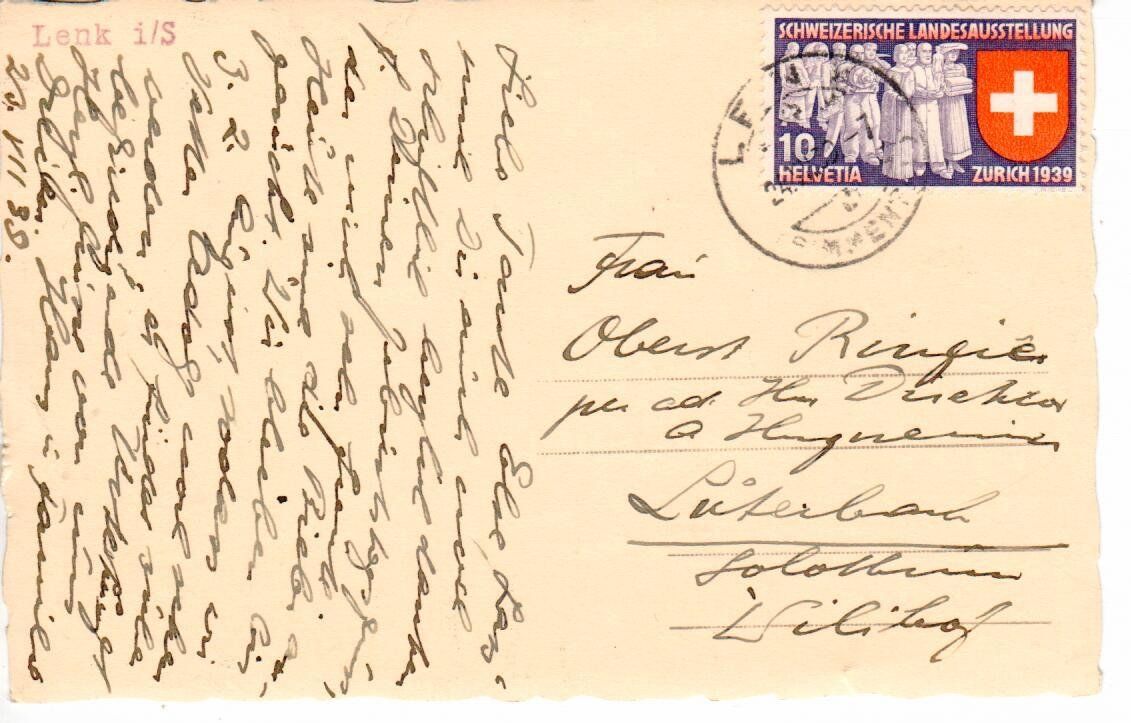 Cartes postales: Lenk i.S. 1939 – D'occasion à Wolhusen par Curver9 1