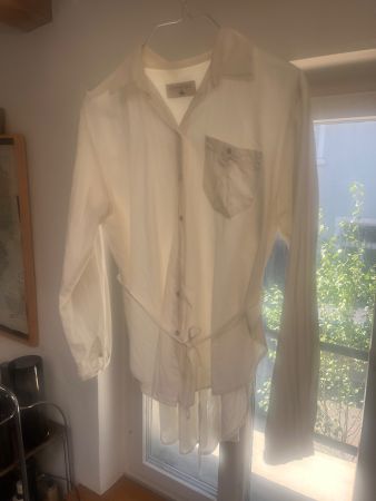 Hochwertige, luftige  Bluse von Cotélac, Weiss Gr. 38