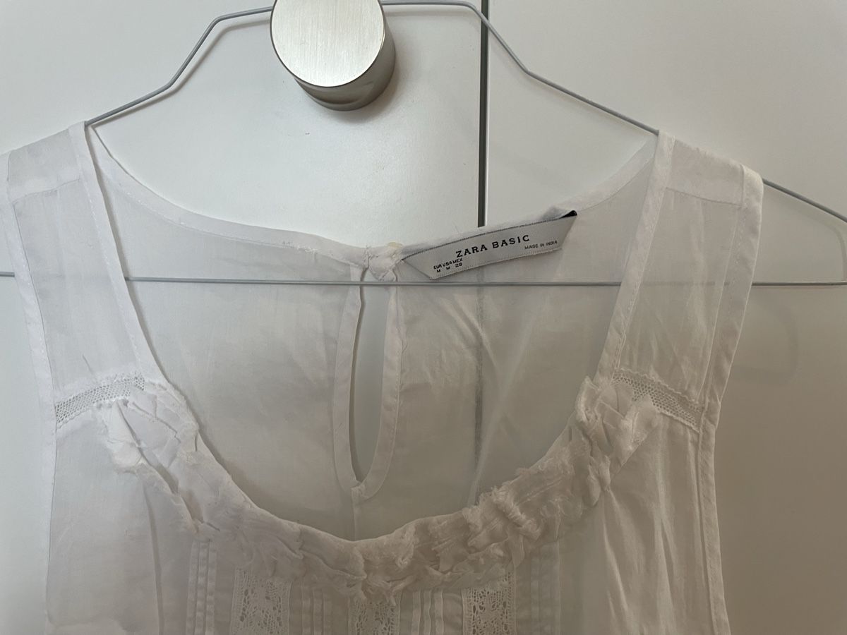 Zara Top: Zara Basic Top, weiss, Grösse M, neuwertig – Usato da Gockhausen venduto da AnneT07 3