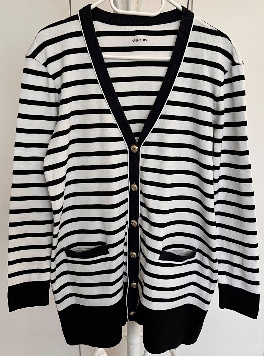 Marc Cain Maglioni & Felpe: Marc Cain Cardigan Strickjacke Pullover Damen Gr.38 Weiss – Usato da Zürich venduto da dr.sisi 1