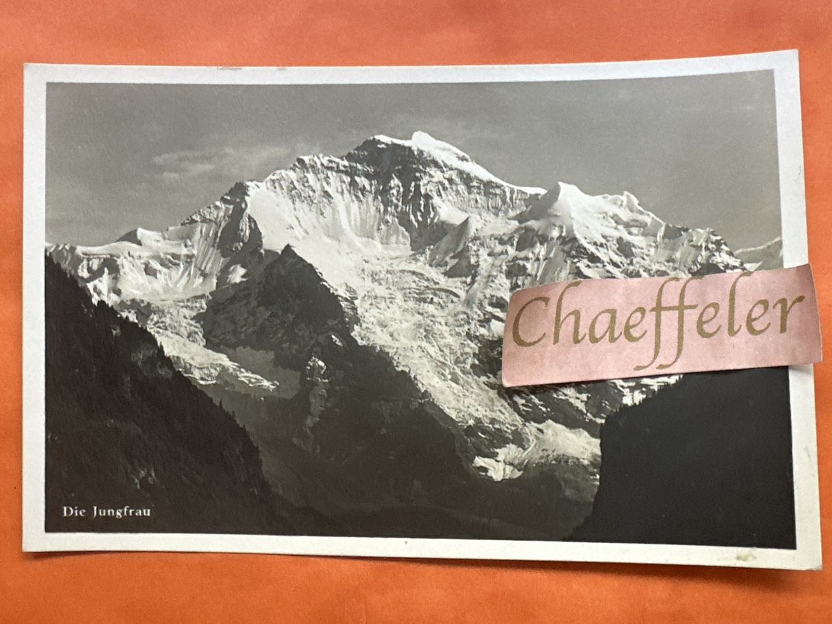 Ansichtskarten: Alte Ansichtskarte Jungfrau BE – Gebraucht aus Zürich von Chaeffeler