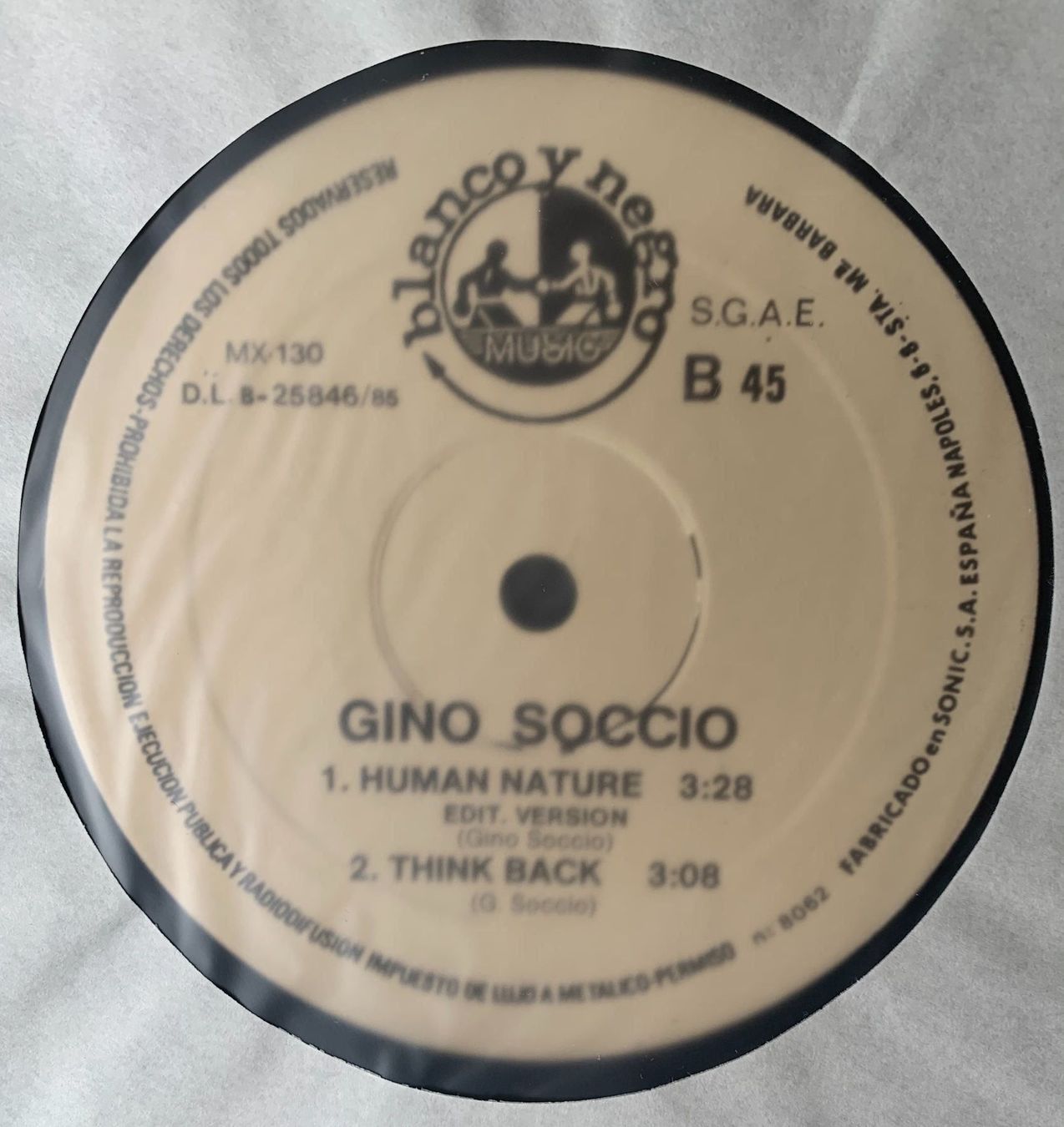Schallplatten: GINO SOCCIO / HUMAN NATURE – Gebraucht aus Sarnen von m-basic 3
