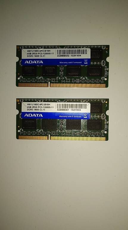 Memory / RAM: Laptop RAM DDR3 2x4 GB – Gebraucht aus Effretikon von mirsad.z 1