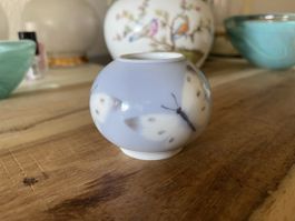 Royal Copenhagen Vase mit Schmetterlingen, Top Zustand!