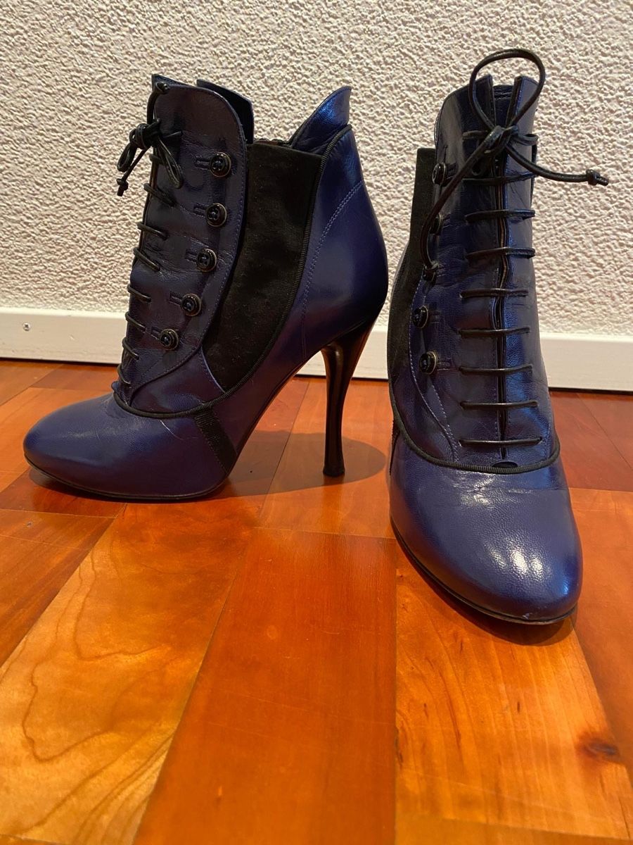 Scarpe da donna: Stiefeletten Tabitha Simmons Leder blau – Usato da Zug venduto da Markan67 2