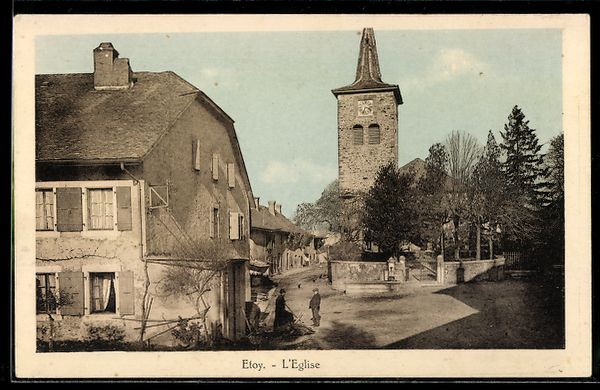 Cartoline postali: AK Etoy, L`Église – Usato da Berlin venduto da bartko-reher