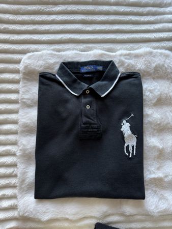 Polo Ralph Lauren noir, Taille XL, très bon état!