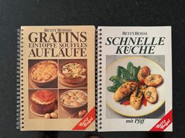 2 Betty Bossi Bücher - Gratins/Aufläufe & schnelle Küche