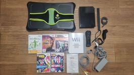 Nintendo Wii Konsole + Wii Fit - Just Dance - Zumba Spiele