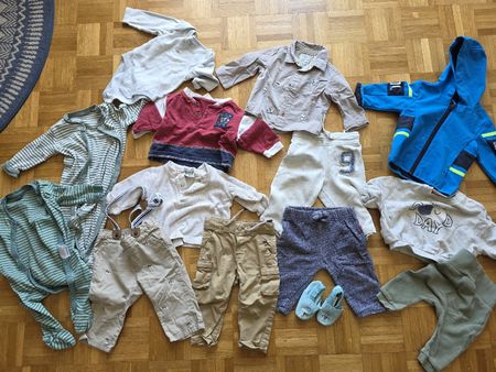 grosses baby kleider paket übergangszeit 62 68 Schuhe Finkli