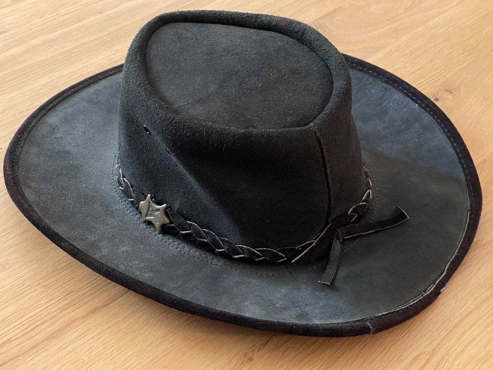 BRANDSLOCK Cowboy Hut Aus Leder - Australischer Buschhut Für Herren & Damen