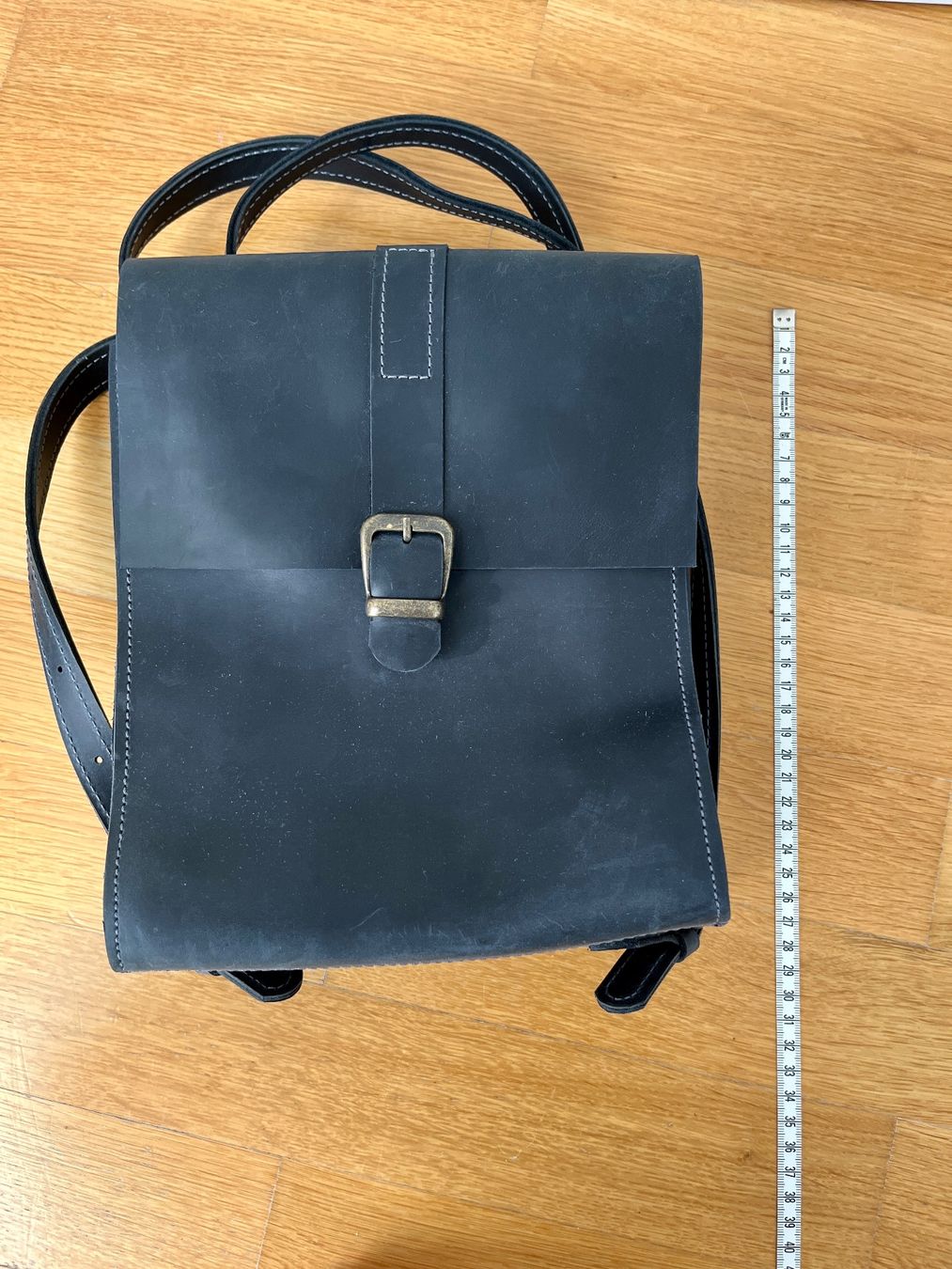 Rucksäcke: Leder-Rucksack – echtes Leder, neu – Neu (gemäss Beschreibung) aus Zürich von das_p5vk 4