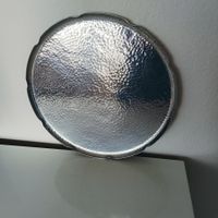 Vintage Silbertablett, Schweiz, Zürich, handgefertigt