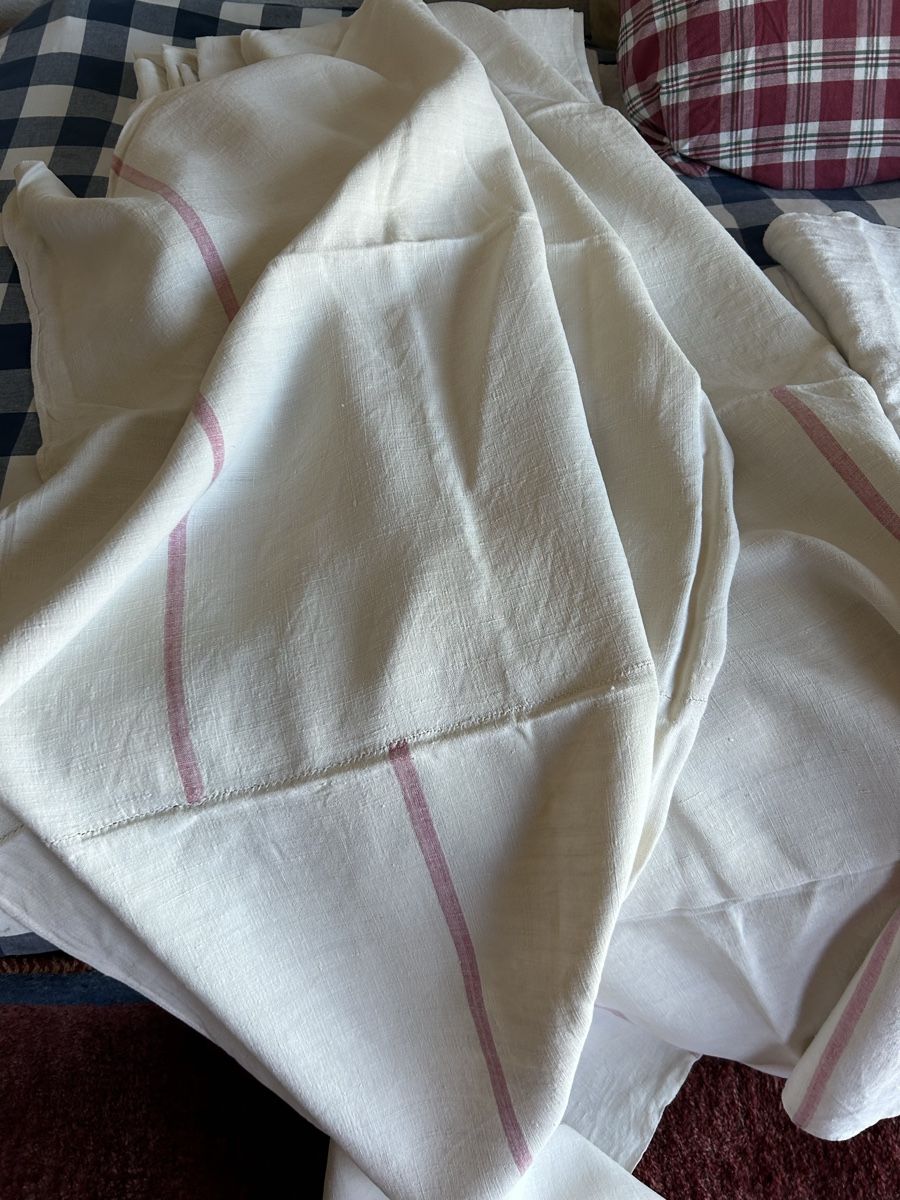 Bettwäsche: Lot de nappes, drap ancien lin – Gebraucht aus Vinelz von Valval2010 5