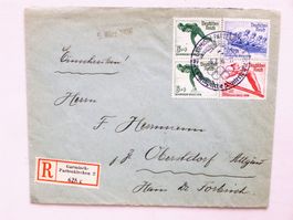 DEUTSCHES REICH - Brief 1936, Winterolympiade - Satz SoMa