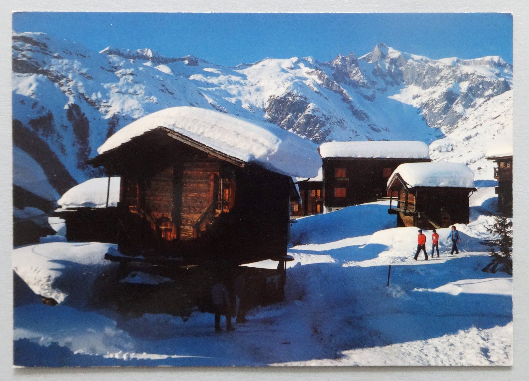 Ansichtskarten: Bellwald 1559 m, Wannenhorn – Gebraucht aus Fétigny von Billy2miny
