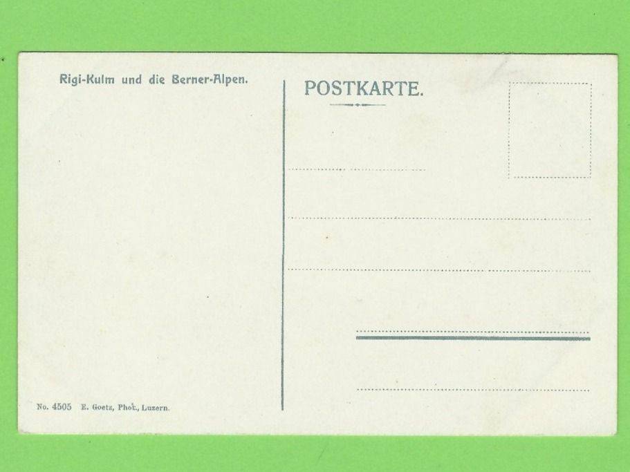 Cartoline postali: Rigi-Kulm und die Berner-Alpen – Usato da Zürich venduto da t24_de 1