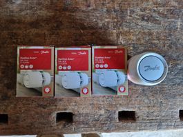 4 têtes de thermostat Danfoss RA015G4090