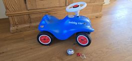 Bobby Car blau (selten) mit Anhängerkupplung und Hupenknopf