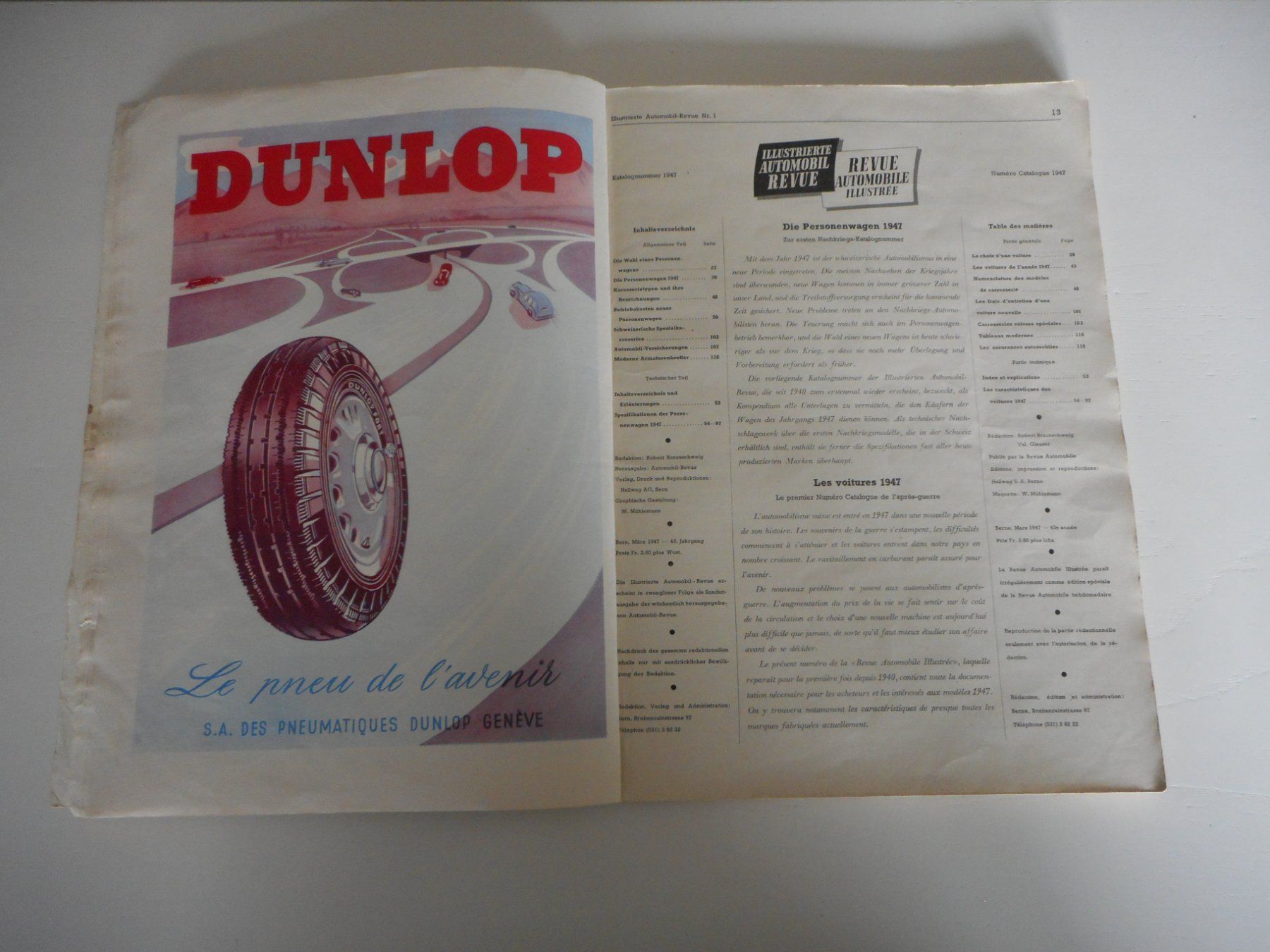 Libri: Automobil Revue 1947 Orginal – Usato da Cham venduto da Paniniworld 4