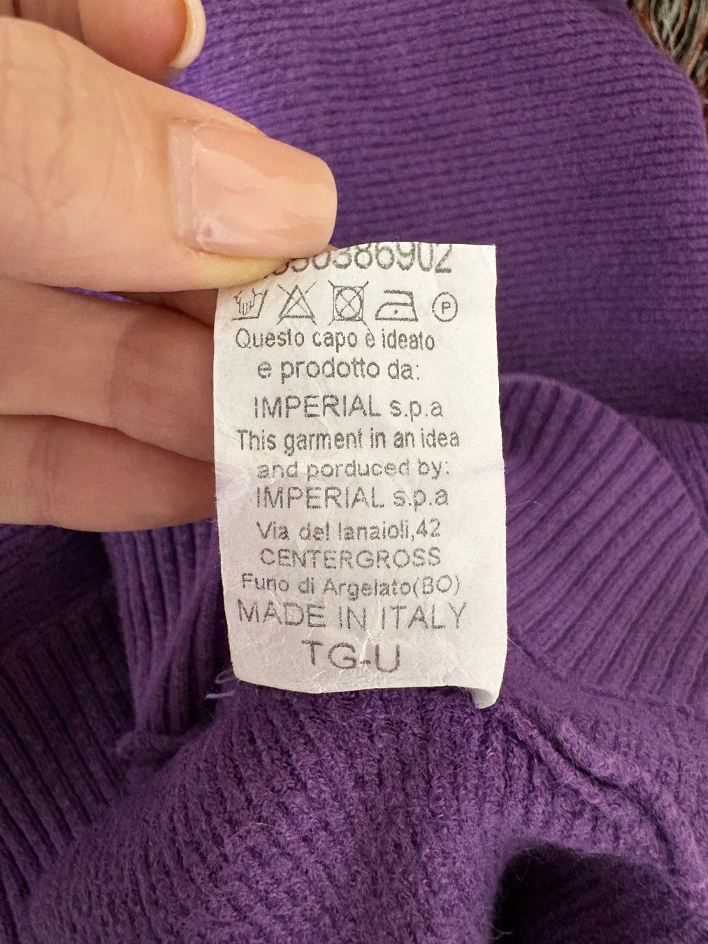 Please Jeans Maglioni & Felpe: Please violetter Pullover onesize Gr. S-L VIskose vokuhila – Usato da Regensdorf venduto da secondchancefashion 7