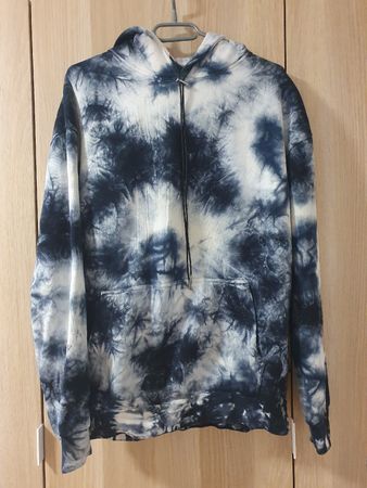 Herren Hoodie ZIGN batik blau weiss Grösse S guter Zustand