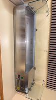 Kühlvitrine Edelstahl mit Glasaufsatz Gastro