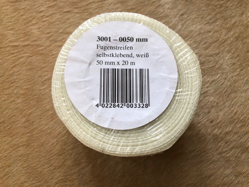 Rissüberbrückung Gewebeband Gitterband Selbstklebend 20m X 48mm | Für Trockenbau & Rissüberbrückung | Gewebeband Für Gipskarton & Rigips Storch Klebeband